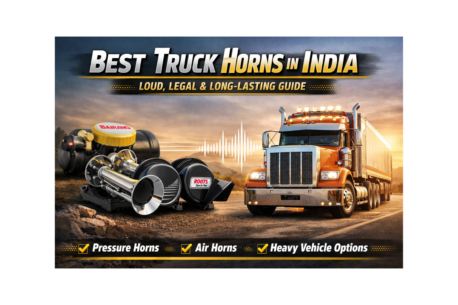 Best Truck Horns in India – Loud, Legal and Long-Lasting
