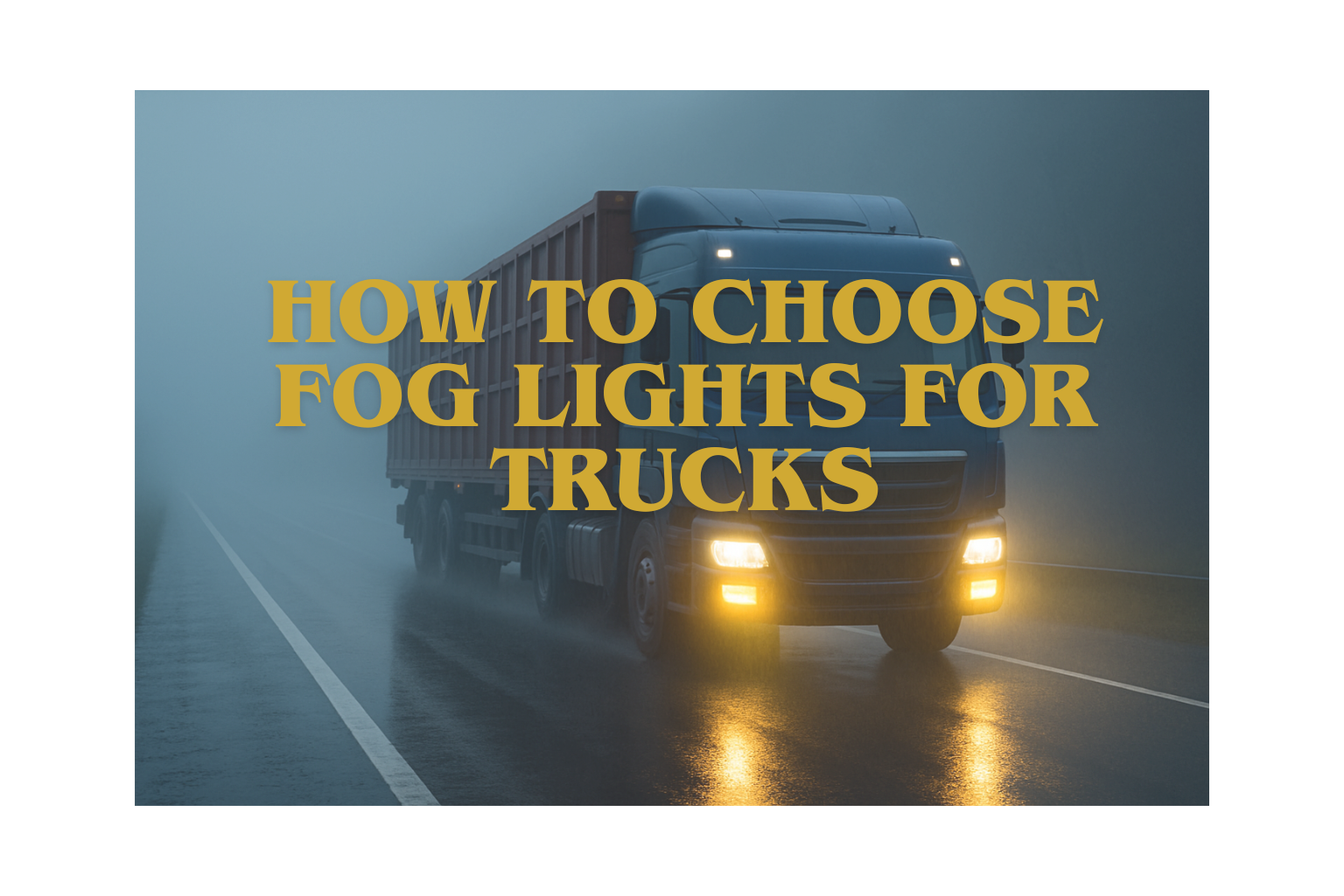 How to Choose Fog Lights for Trucks: A Buyer’s Guide