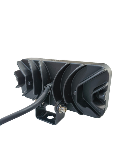 Black LED light bar on a white background