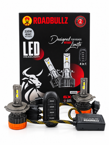 Roadbullz H4 Led 4 IN 1 Tube With Remote