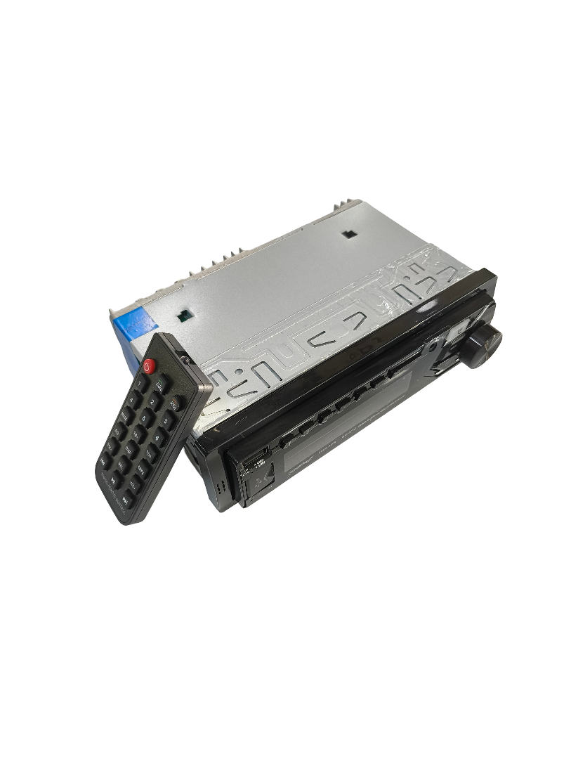 truck stereo with remote control on a white background