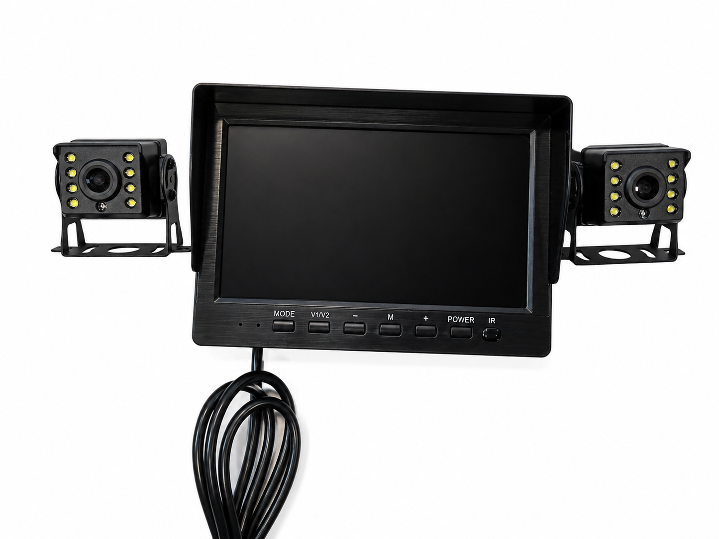 Truck Dual Monitoring System with HD Dual Camera Display