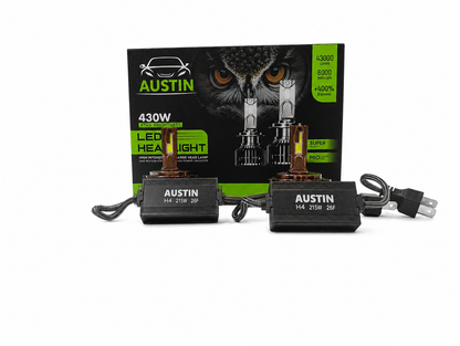 AUSTIN H4 LED Headlight Bulb 430W (Pair)